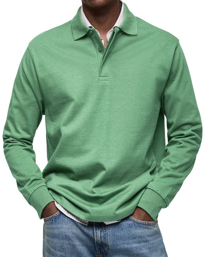 Luxury Polo Shirt with Long Sleeves