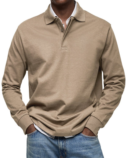 Luxury Polo Shirt with Long Sleeves