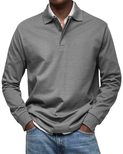 Luxury Polo Shirt with Long Sleeves