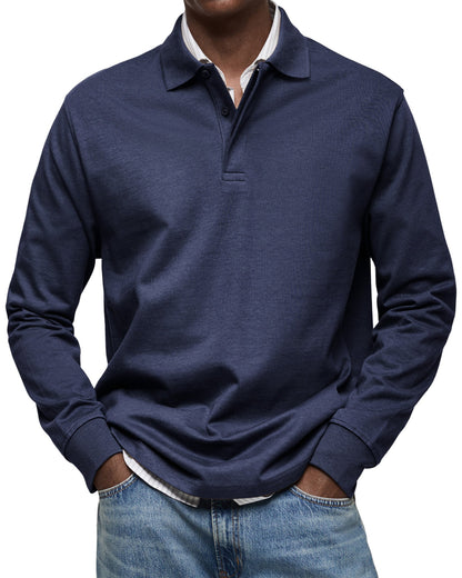 Luxury Polo Shirt with Long Sleeves