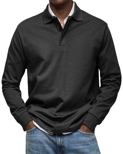 Luxury Polo Shirt with Long Sleeves