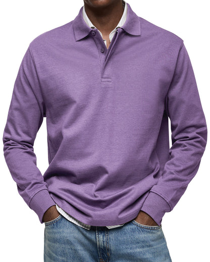 Luxury Polo Shirt with Long Sleeves