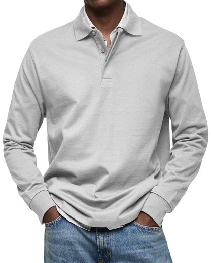 Luxury Polo Shirt with Long Sleeves