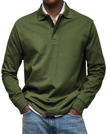 Luxury Polo Shirt with Long Sleeves