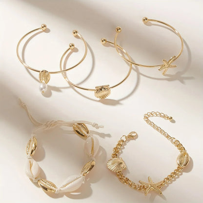 OceanGold 5-Piece Bracelet Set