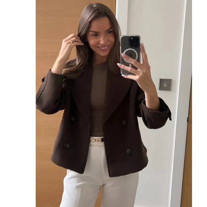 Élise Cropped Tweed Coat