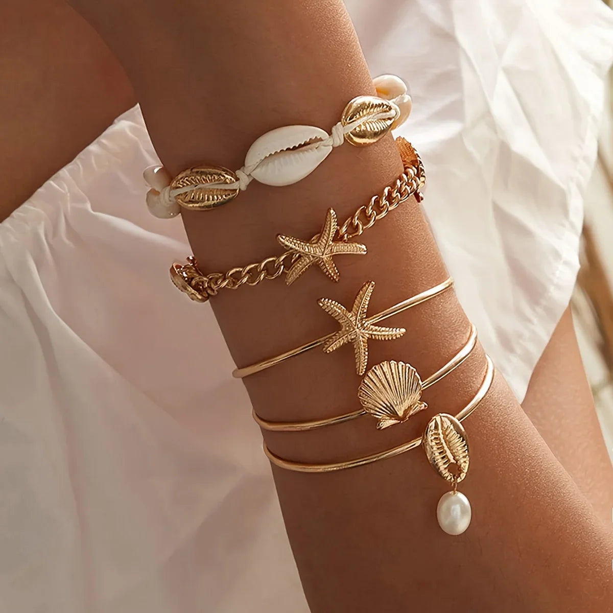 OceanGold 5-Piece Bracelet Set