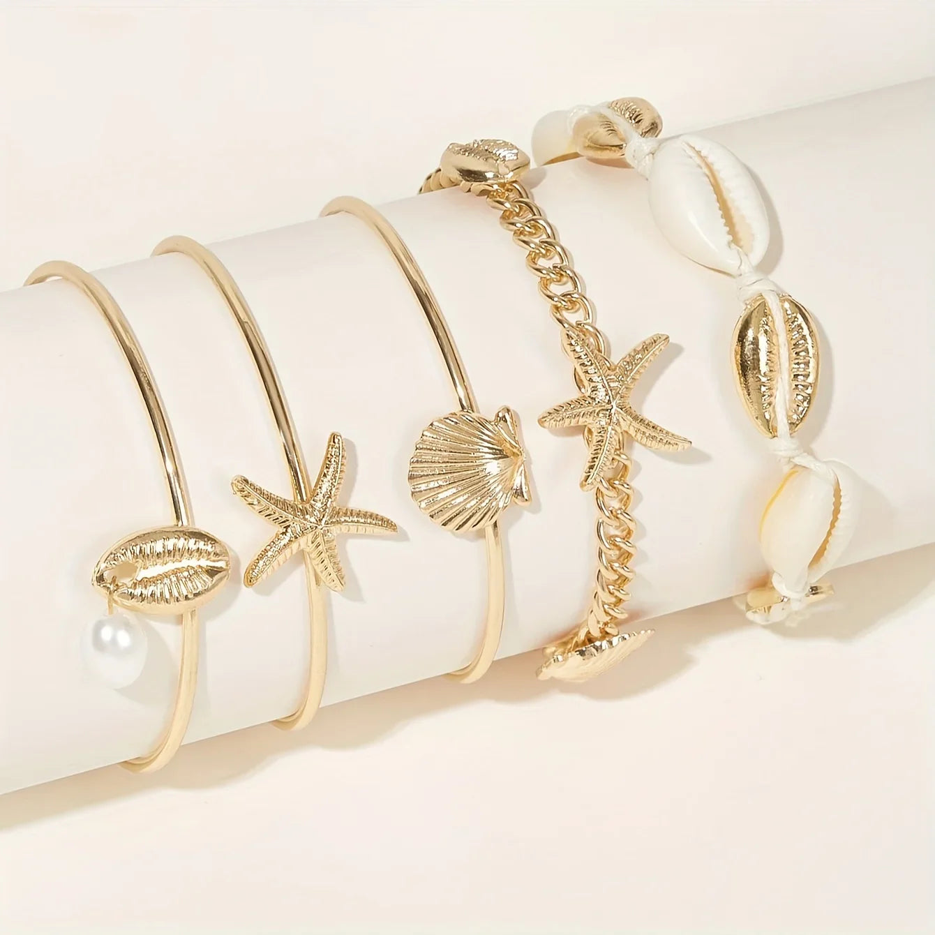 OceanGold 5-Piece Bracelet Set