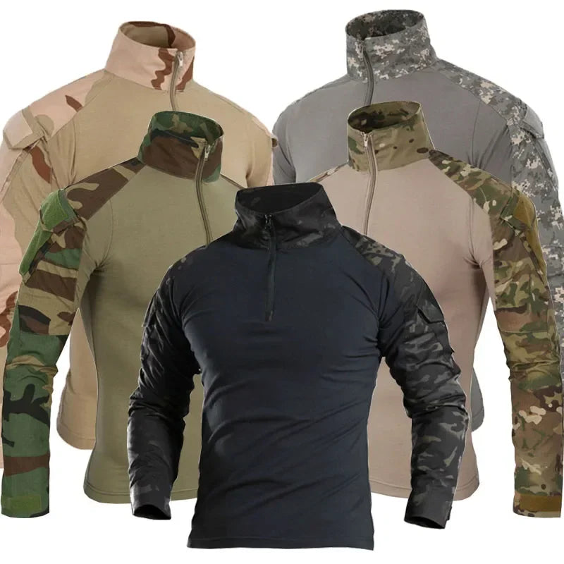 Men's Camouflage Tactical Long Sleeve