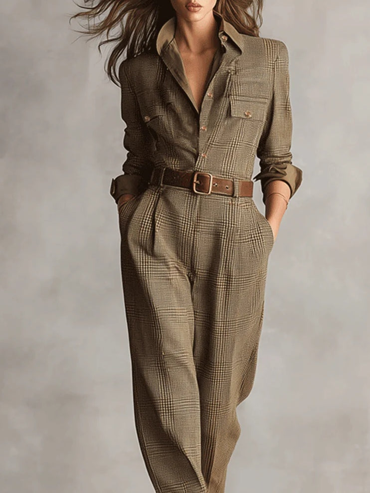 Elegant Slim Fit Patterned Jumpsuit