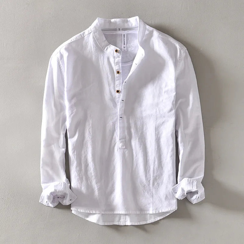 Ralph's Linen Mandarin Shirt