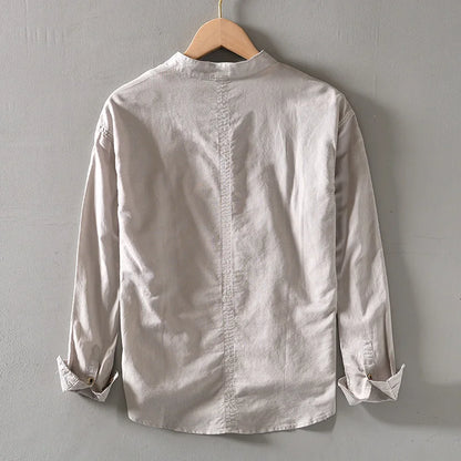 Ralph's Linen Mandarin Shirt