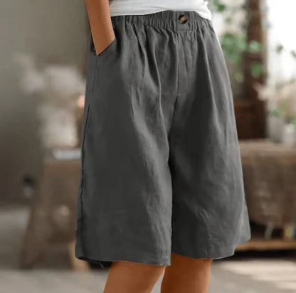 Harbor Loose Linen Shorts