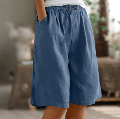 Harbor Loose Linen Shorts