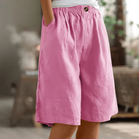 Harbor Loose Linen Shorts