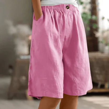 Harbor Loose Linen Shorts