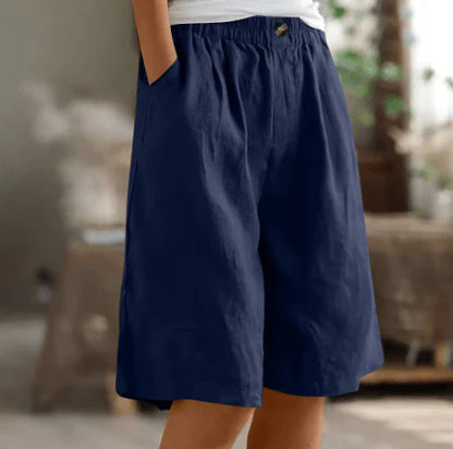 Harbor Loose Linen Shorts