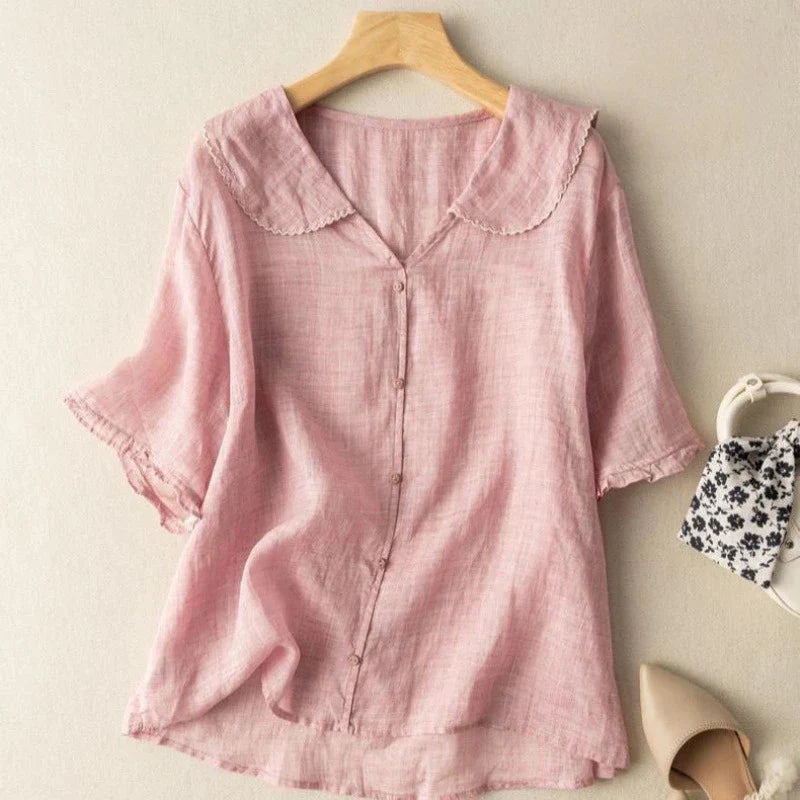 Alina Linen Blouse
