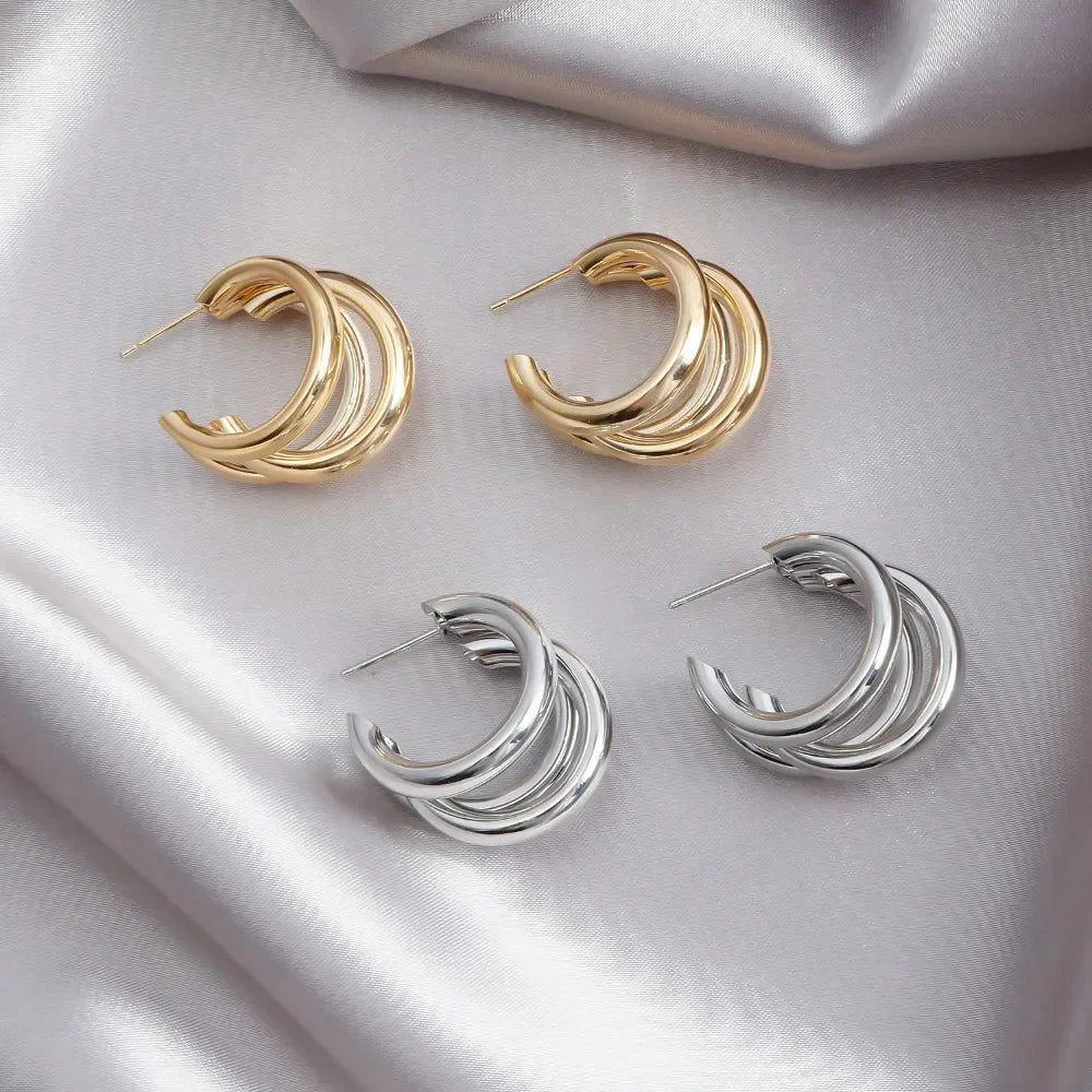 Solance Stacked Hoop Earrings